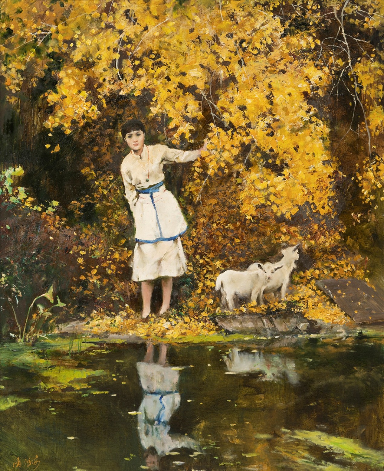 <h2>三阳开泰</h2><p>作者：潘鸿海</p><p>创作年代：2015年</p><p>规格：100cm×81cm</p><p>品类：油画</p>
